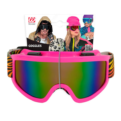 "SKIBRILLE APRÈS-SKI / FESTIVAL REGENBOGEN TIGERMUSTER" – Detailansicht