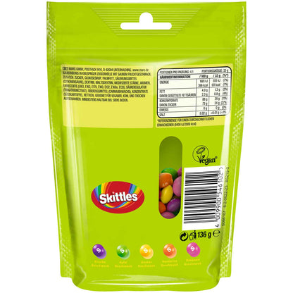 Skittles Crazy Sours 136g saure Kaudragees - Candyshop.ch – Seitenansicht