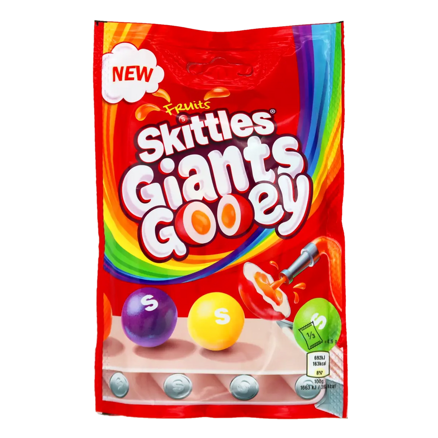 Skittles Giants Gooey 125 g Fruchtgummi Beutel