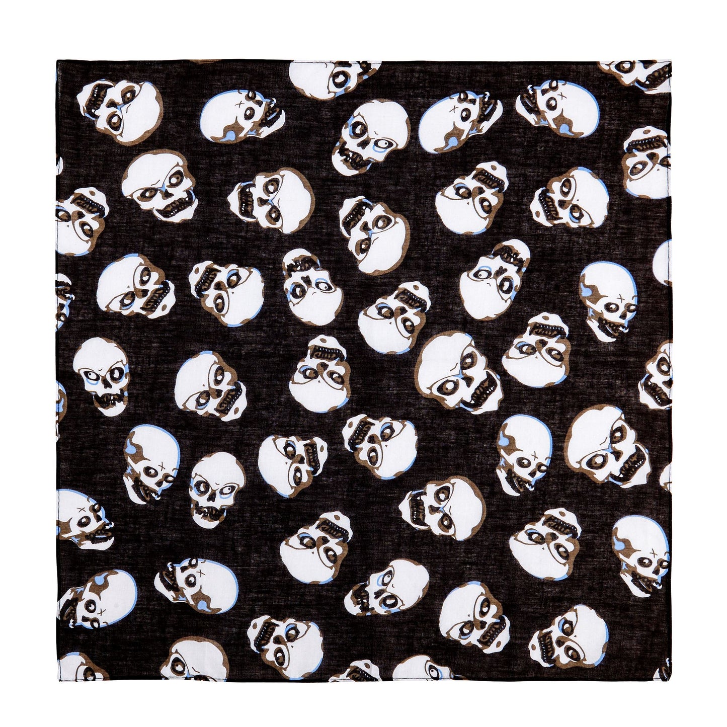 "SKULLS BANDANA" 55x55 cm - 100% Baumwolle – Detailansicht