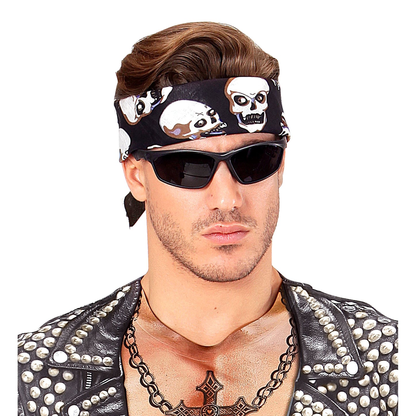 "SKULLS BANDANA" 55x55 cm - 100% Baumwolle – Ansicht 4