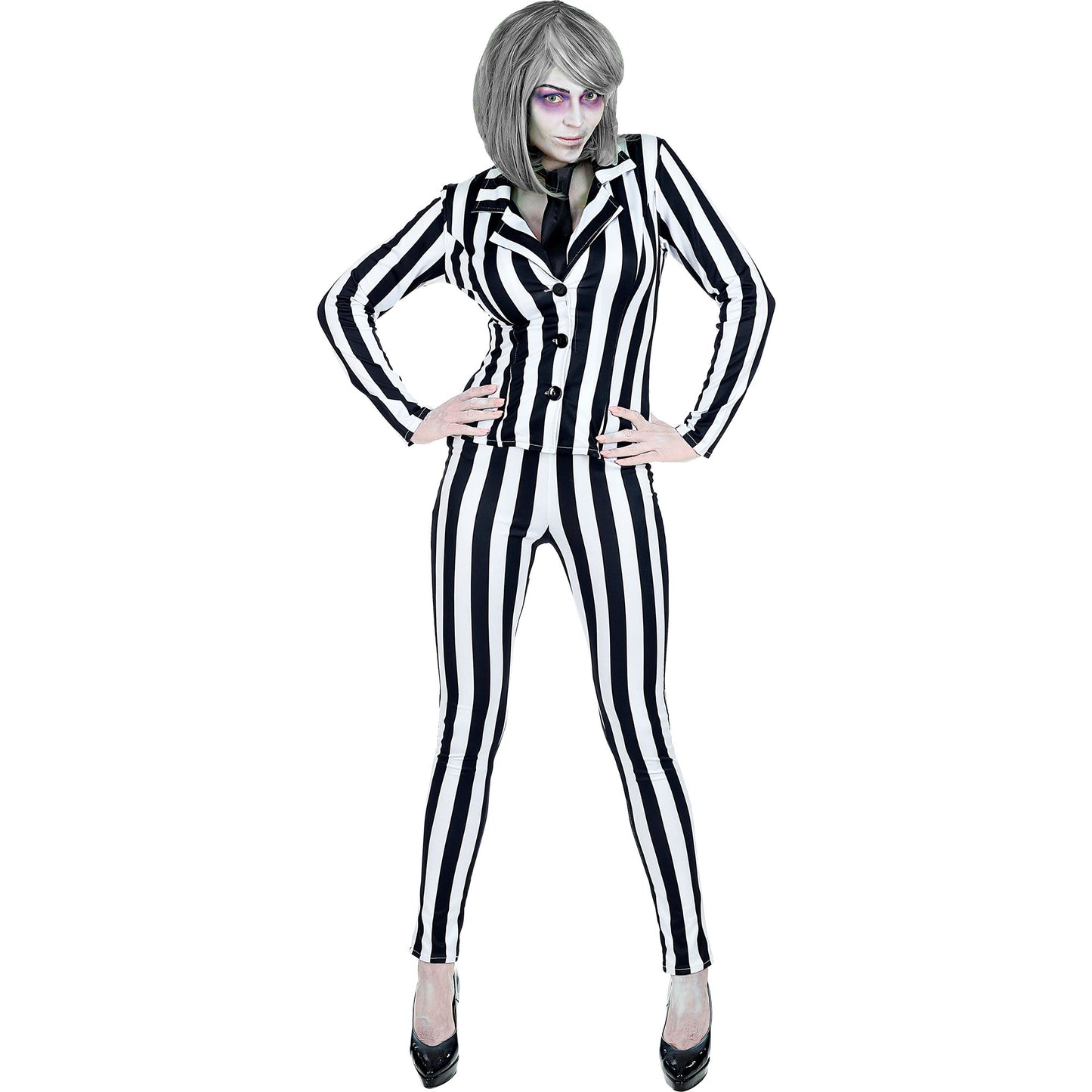 "SLEAZY GHOST" (Blazer, Hose, Krawatte) – Detailansicht