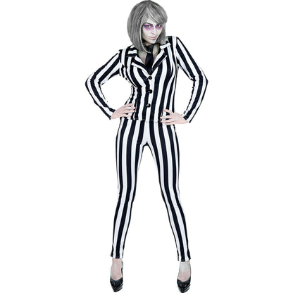 "SLEAZY GHOST" (Blazer, Hose, Krawatte) – Detailansicht
