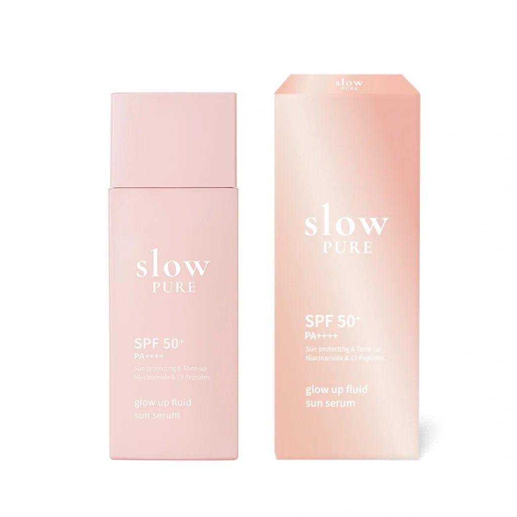 Slowpure, Glow Up Fluid Sun, Leuchtend, Tag, Serum, Für das Gesicht, SPF 50, 50 ml