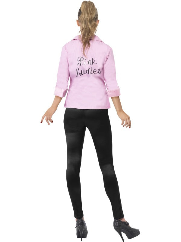 Smiffys 50er Jahre Pink Ladies Deluxe Jacke Pink Polyester Damenjacke – Detailansicht