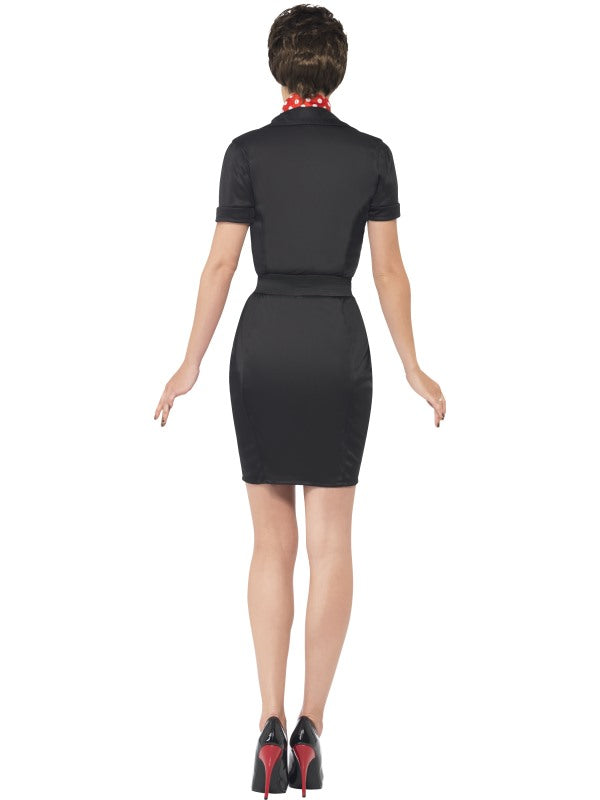 Smiffys Rizzo Pink Ladies 50er Jahre Kostüm – Schwarzes Kleid - Fasnacht24.ch