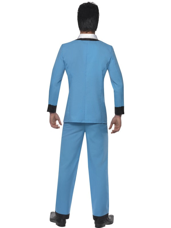 Smiffys 50s Teddy Boy Kostüm – Blaues Jackett, Hose & Rote Krawatte - Fasnacht24.ch