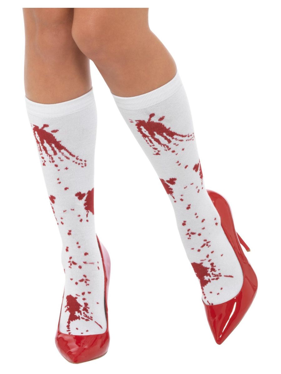 Smiffys Bloody Knie-Socken – Halloween Kostüm Zubehör, 100% Polyester - Fasnacht24.ch