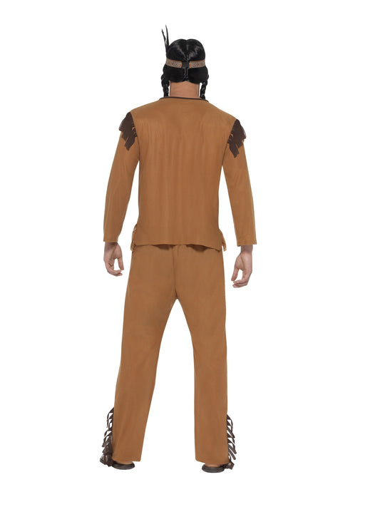 Indianer Herrenkostüm Braun – Smiffys Devaker 3-teilig mit Fransen - Fasnacht24.ch