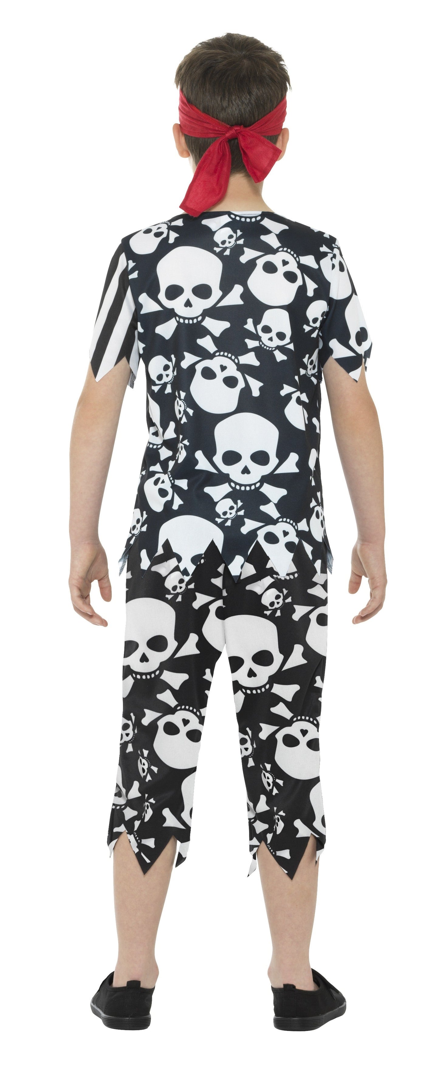 Smiffys Falco Fieser Piratenkostüm für Kinder – Schwarz Weiß Rot - Fasnacht24.ch