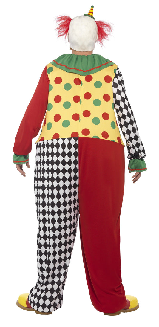 Smiffys Horror Clown Spencer Herrenkostüm – Latexmaske & Overall - Fasnacht24.ch