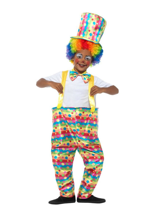 Smiffys Jungen Bunter Clown Kostüm – Hose, Fliege & Hut - Fasnacht24.ch
