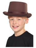 Smiffys Klassischer Braun Zylinderhut – Kinder 6-12 Jahre | Filz