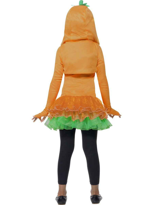 Smiffys Kürbis Halloween Mädchen Kostüm – Orange-Schwarz Tutu Kleid - Fasnacht24.ch