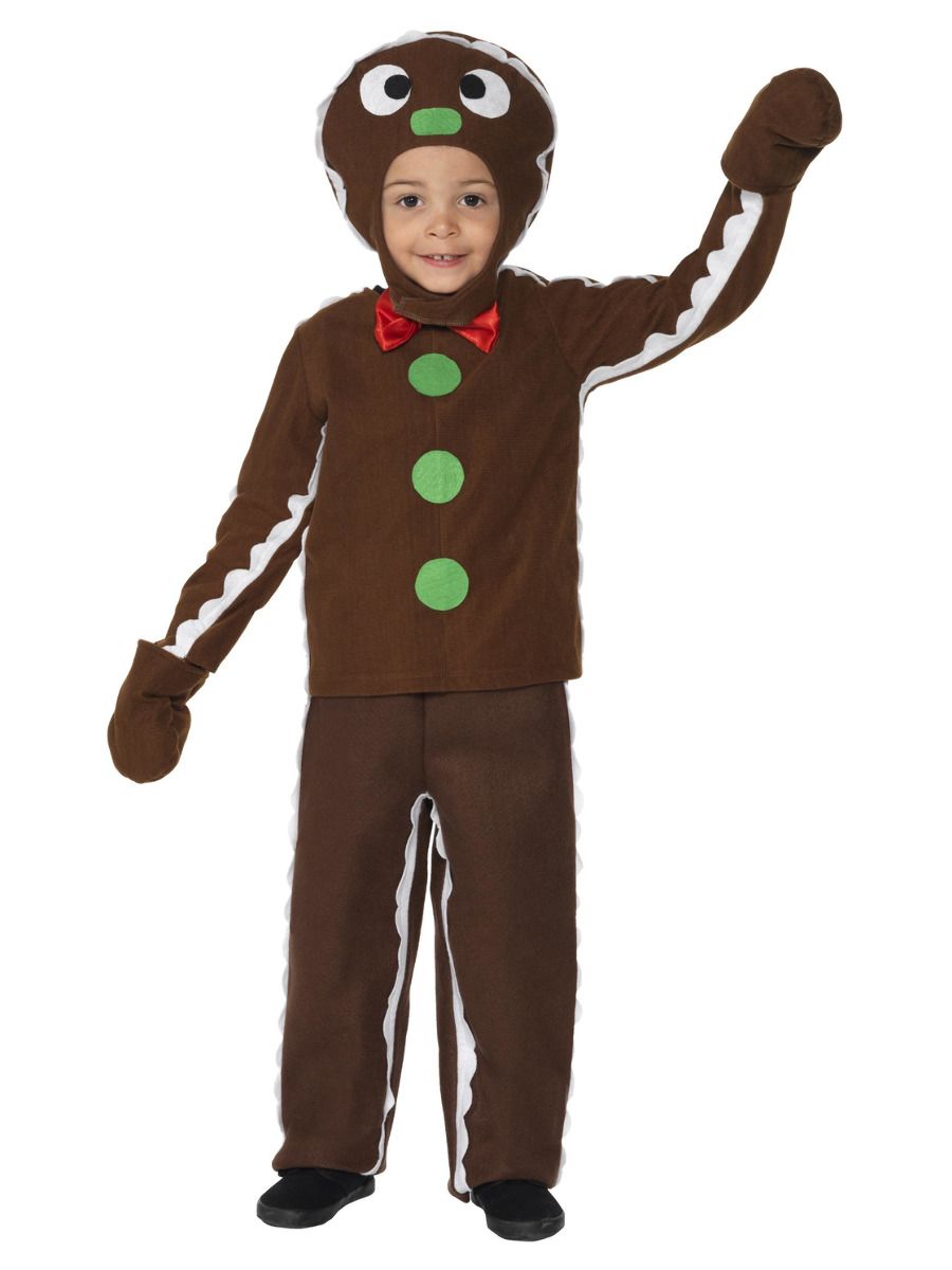 Smiffys Lebkuchenmann Kinderkostüm – Braun, 3-teiliges Set - Fasnacht24.ch