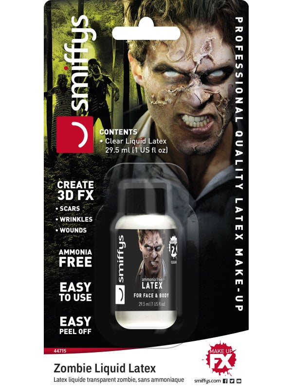 Smiffys Flüssiglatex Makeup – Ammoniakfrei, 29,5 ml Spezialeffekt - Fasnacht24.ch – Produktansicht