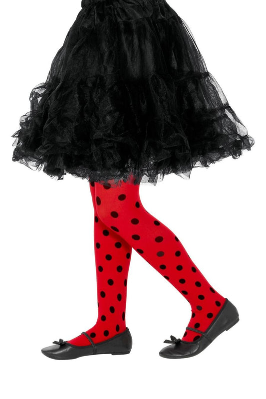 Smiffys Kinderstrumpfhose – Rote Ladybug Tights Für 8-12 Jahre - Fasnacht24.ch