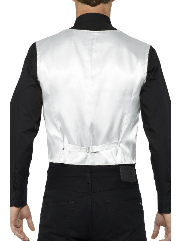 Pailletten Weste Silber – Smiffys Unisex Sequin Vest - Fasnacht24.ch – Detailansicht