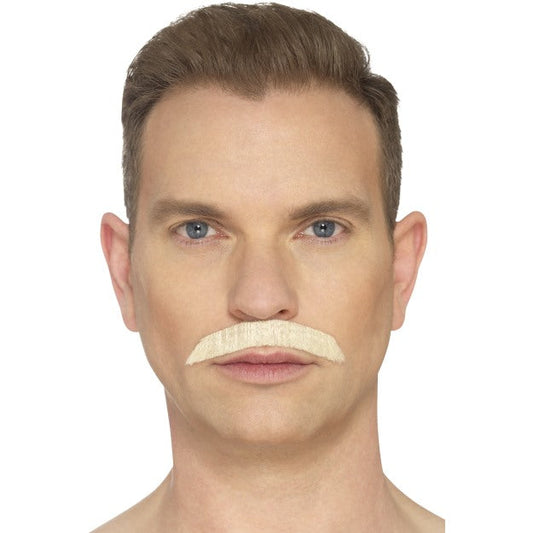 Smiffys Handgestrickter Rock Star Blond Kostüm Schnurrbart – Leicht & Hautfreundlich - Fasnacht24.ch