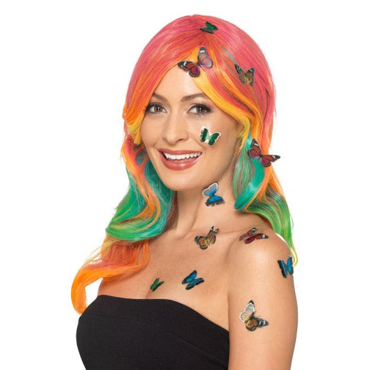 Schmetterling 3D Aufkleber Set – 12 Stück Mehrfarbig | Smiffys - Fasnacht24.ch