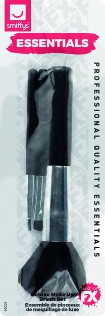 Smiffys Schminkpinsel Set – 4 Stück Flach- und Rundpinsel, Synthetik - Fasnacht24.ch