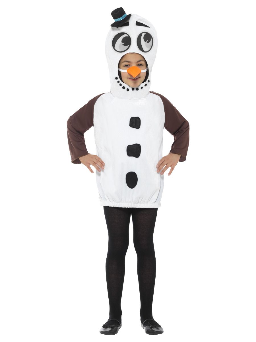 Smiffys Schneemann Kostüm Kinder – Fleece Tunika Mit Karottennase - Fasnacht24.ch