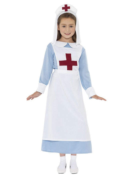 Historisches Krankenschwester Kostüm – Smiffys Schwester Anja Blau-Weiß - Fasnacht24.ch