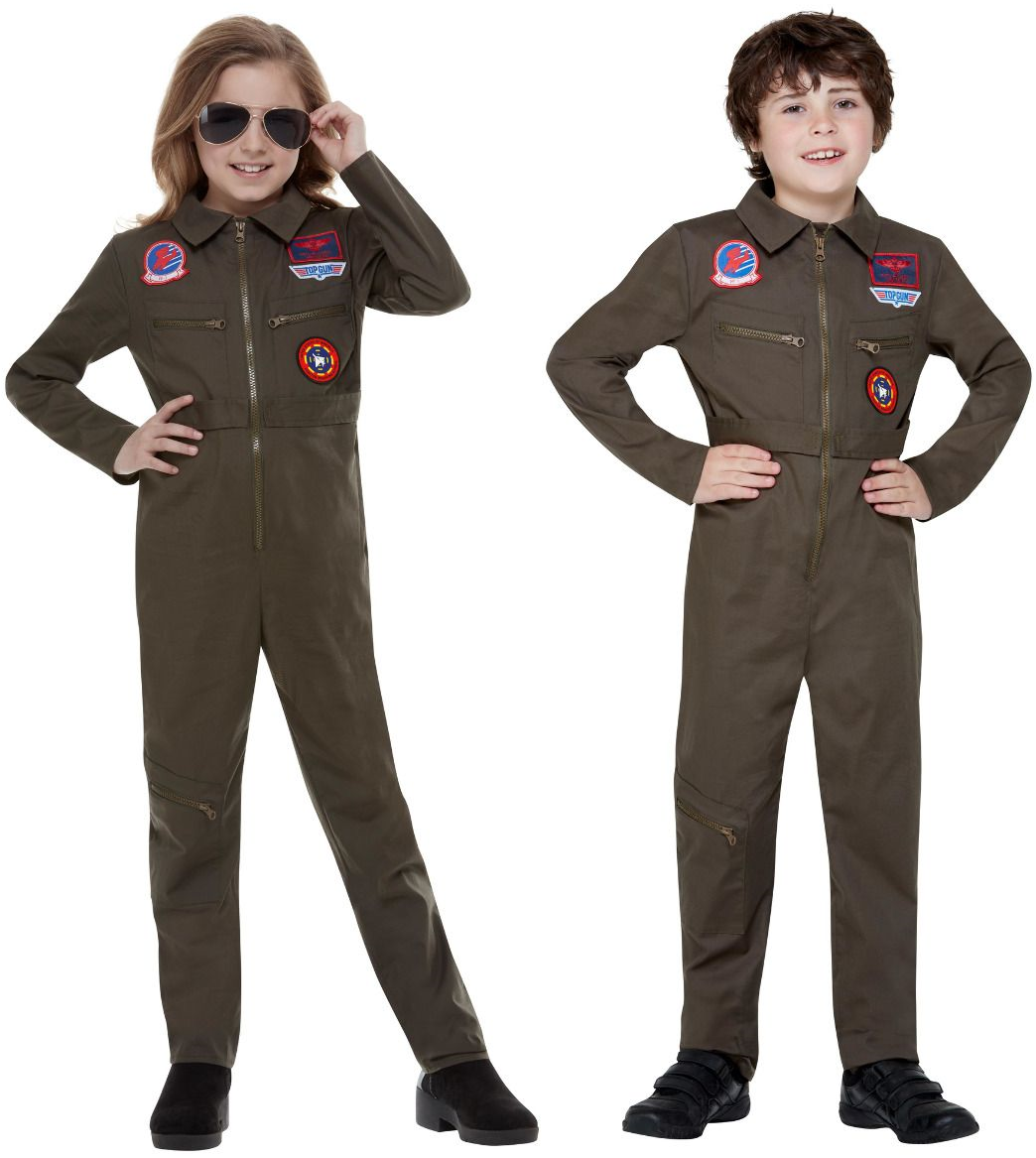 Smiffys Top Gun Pilot Kinderkostüm – Offiziell Lizenzierte Maverick Verkleidung - Fasnacht24.ch