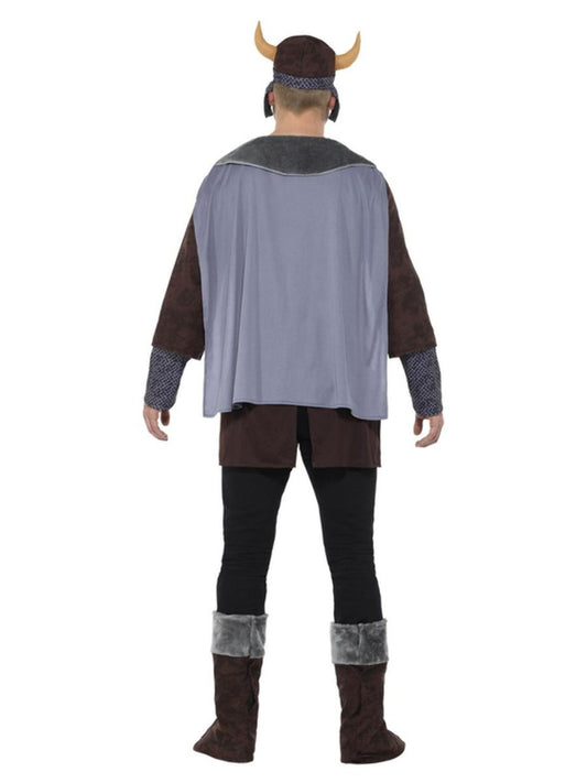 Smiffys Wikinger Kostüm Herren – Braun Mit Cape Und Hut - Fasnacht24.ch