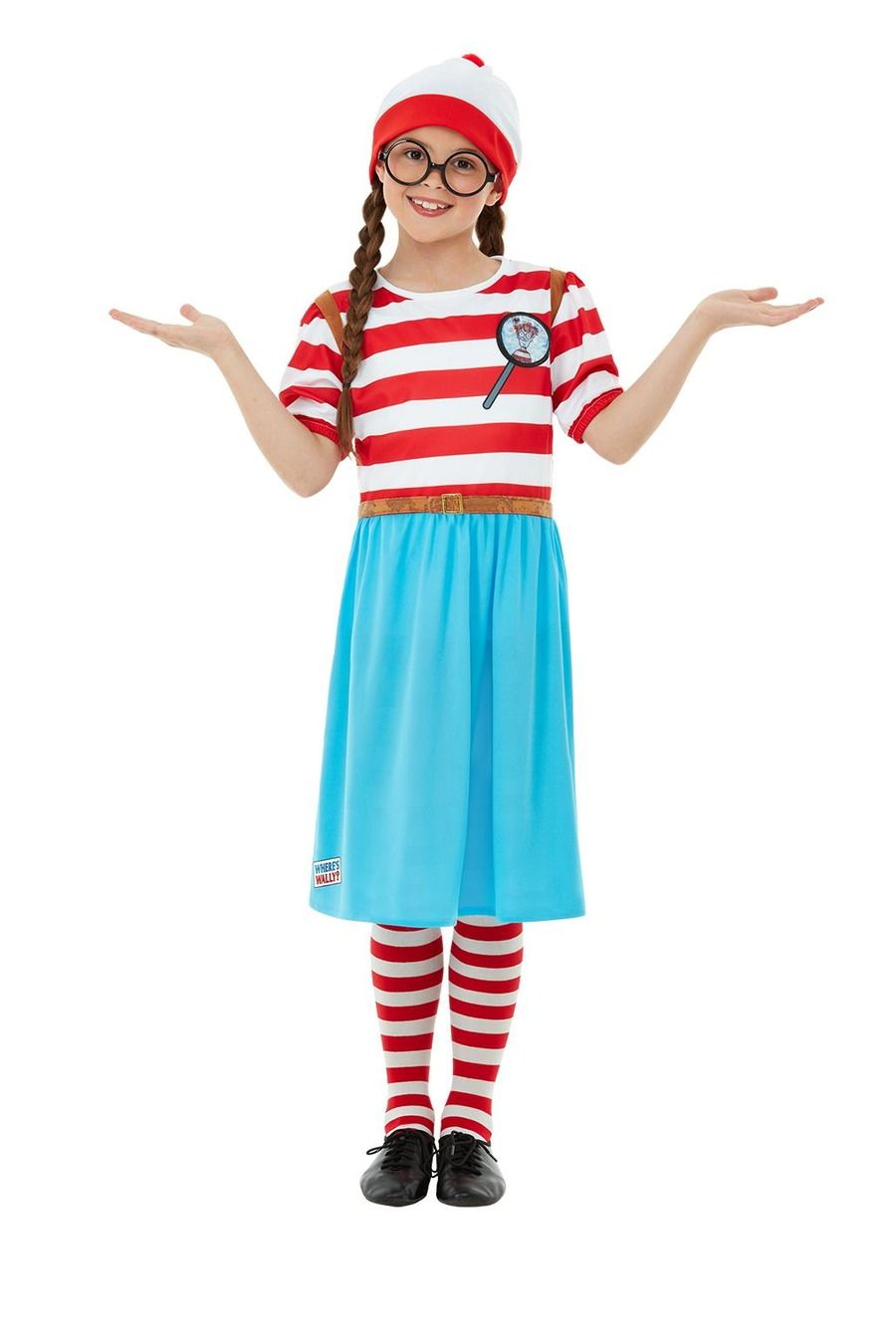 Smiffys Wenda Deluxe Kinderkostüm – Rot Weiß Gestreift | Wo ist Walter - Fasnacht24.ch
