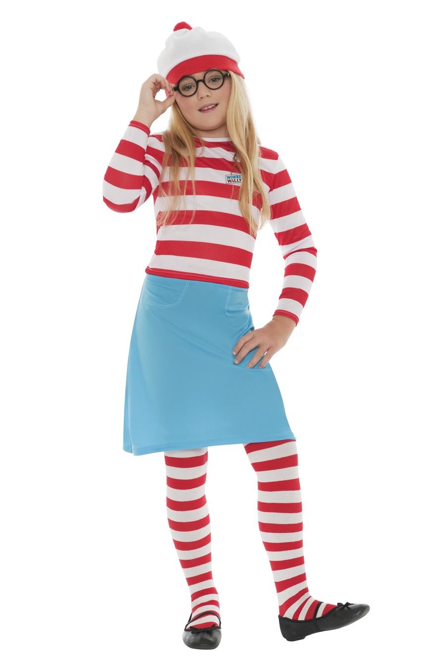 Smiffys Wenda Kinderkostüm – Rot-Weiß Gestreiftes Outfit Für Karneval - Fasnacht24.ch
