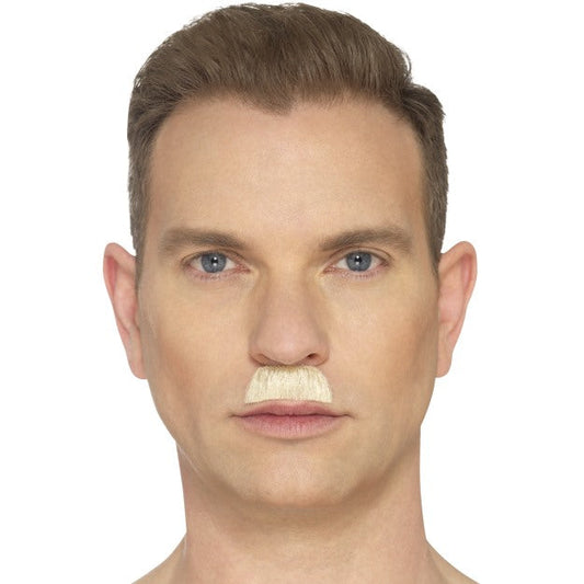 Smiffys Blond Handgeknüpfter Schnurrbart – Kostümzubehör, Flexibler Baumwollrücken - Fasnacht24.ch