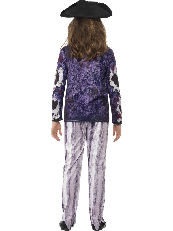 Zombie Piratenkostüm Mädchen – Smiffys Kinderkostüm Blutiger Look - Fasnacht24.ch