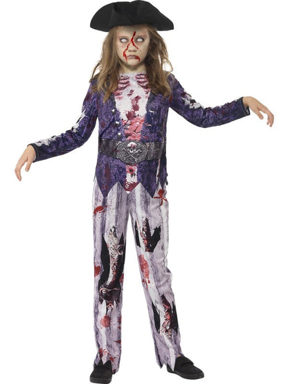 Zombie Piratenkostüm Mädchen – Smiffys Kinderkostüm Blutiger Look - Fasnacht24.ch – Produktansicht