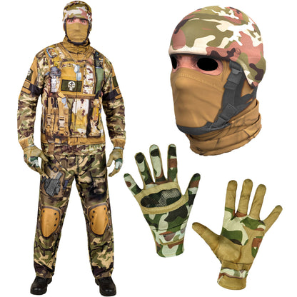 "SOLDAT FAST COSTUME" (Oberteil, Hose, Handschuhe, Maske) – Ansicht 4