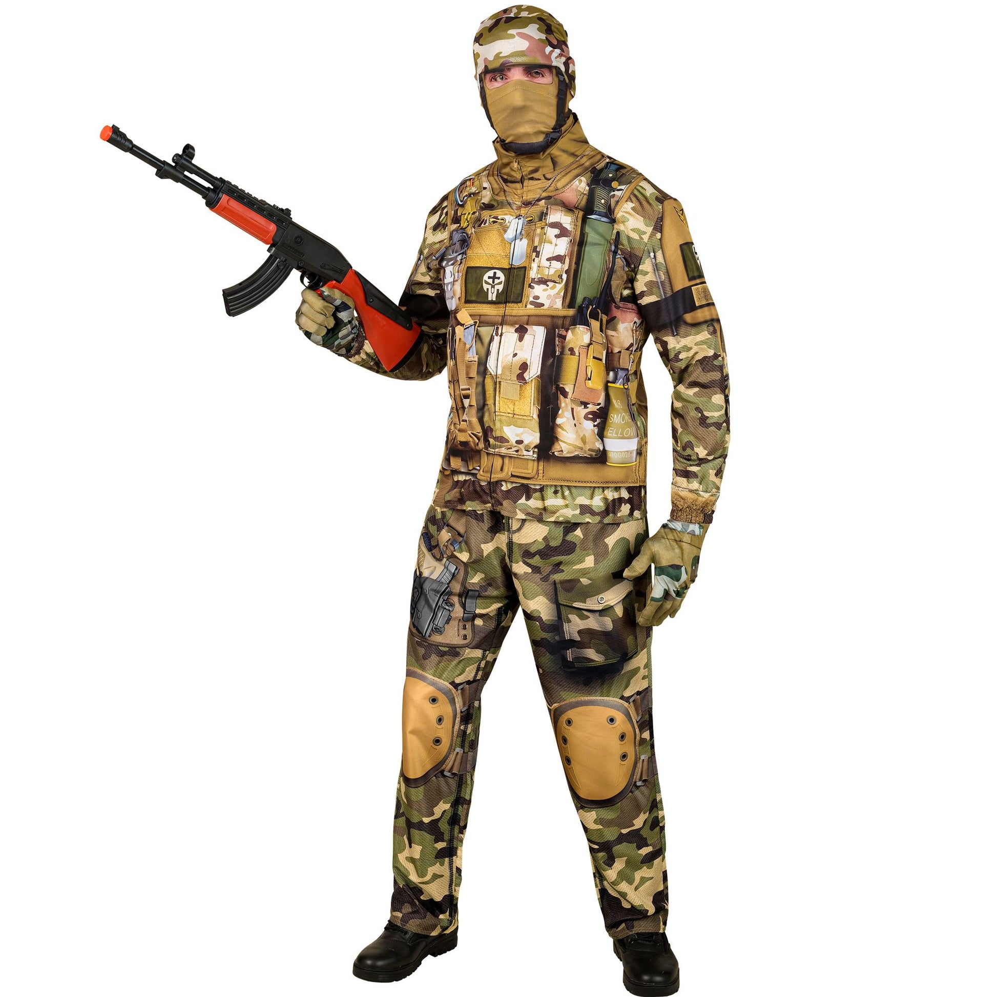 "SOLDAT FAST COSTUME" (Oberteil, Hose, Handschuhe, Maske) – Ansicht 6