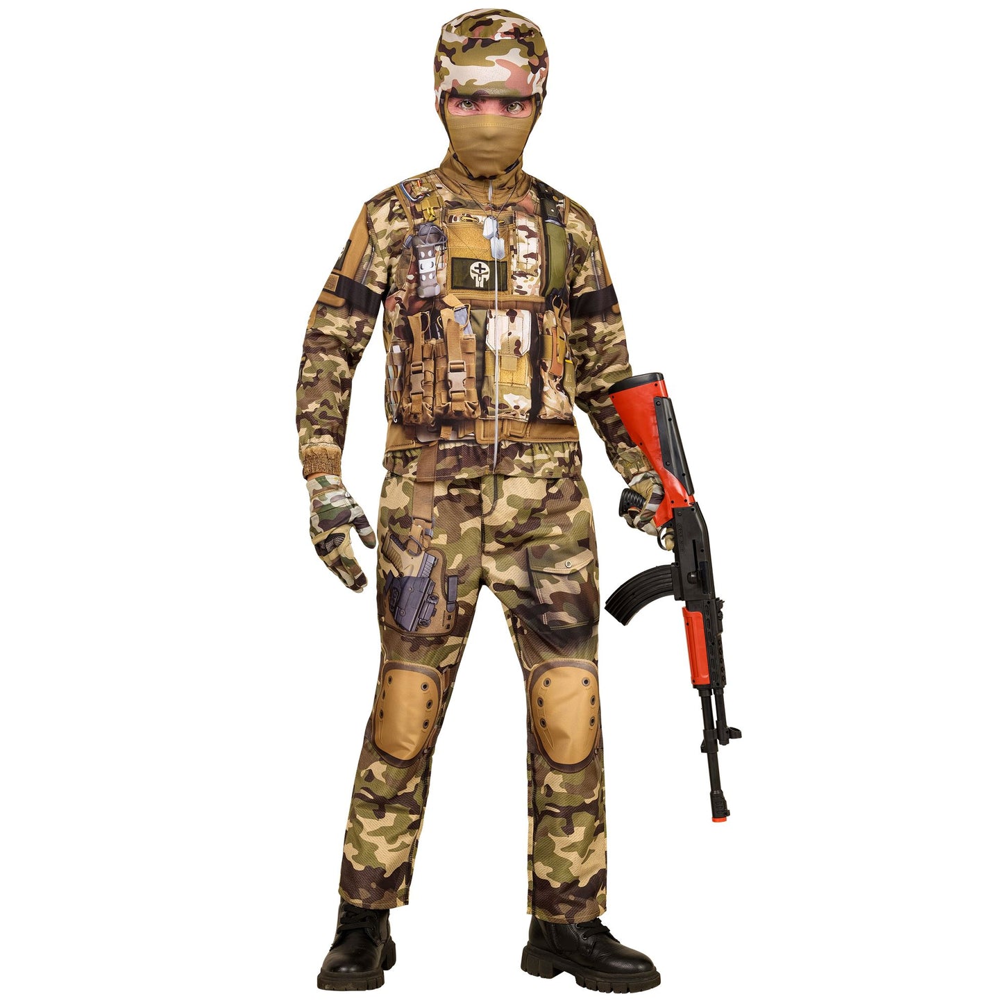 "SOLDAT FAST COSTUME" (Oberteil, Hose, Handschuhe, Maske) – Ansicht 6