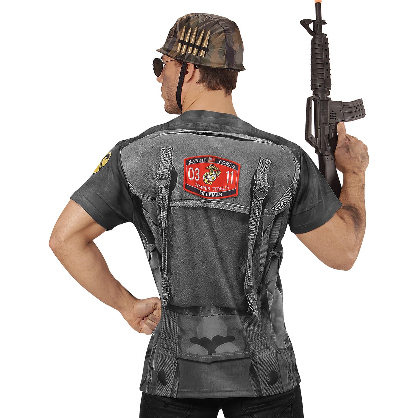 "SOLDAT" (in Fotosublimation bedrucktes T-Shirt) – Ansicht 3