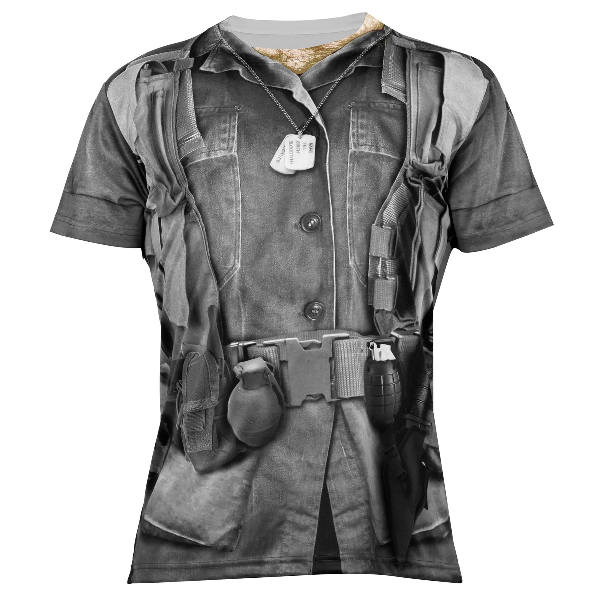 "SOLDAT" (in Fotosublimation bedrucktes T-Shirt) – Ansicht 4