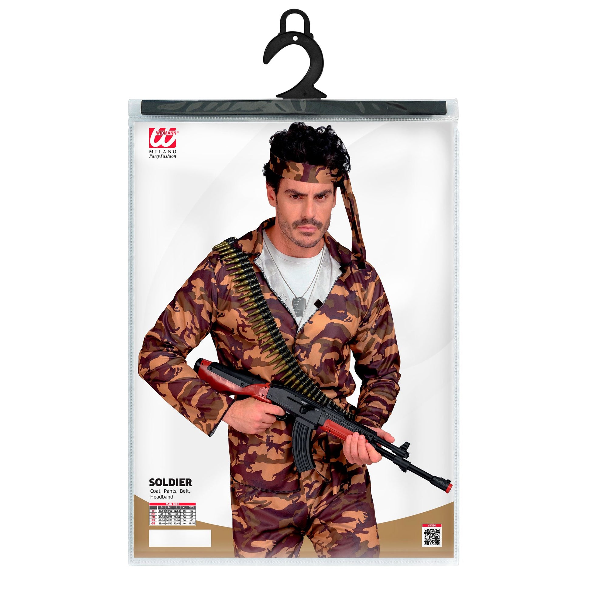 "SOLDAT" (Oberteil, Hose, Gürtel, Stirnband) – Ansicht 5