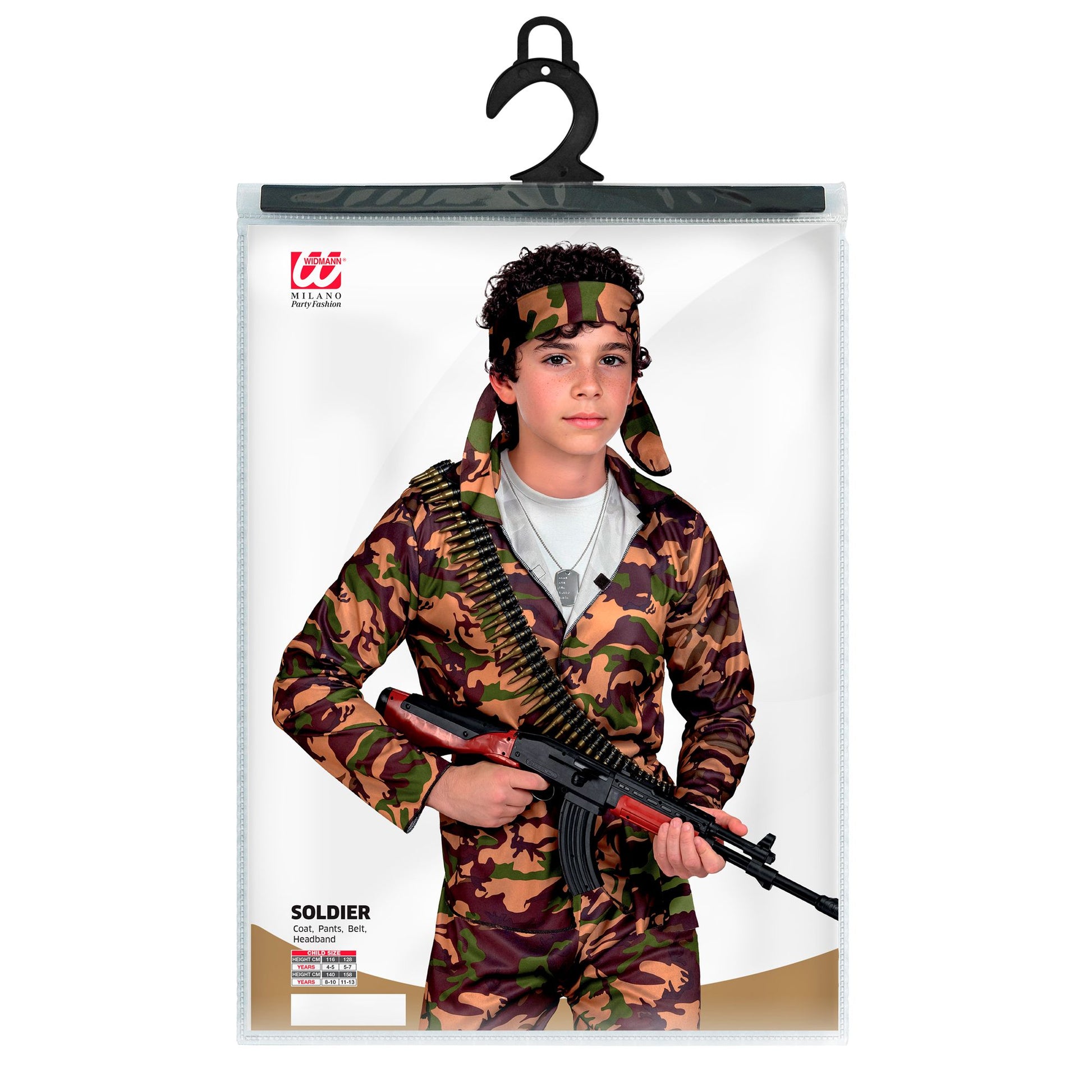 "SOLDAT" (Oberteil, Hose, Gürtel, Stirnband) – Ansicht 3