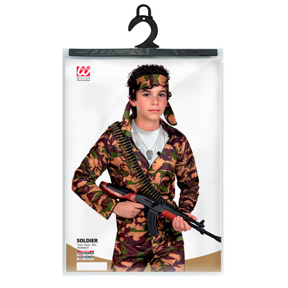 "SOLDAT" (Oberteil, Hose, Gürtel, Stirnband) – Ansicht 3