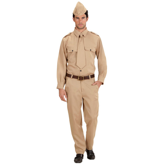 "SOLDAT WW2" (Hemd, Hose, Krawatte, Hut) – Vorderansicht