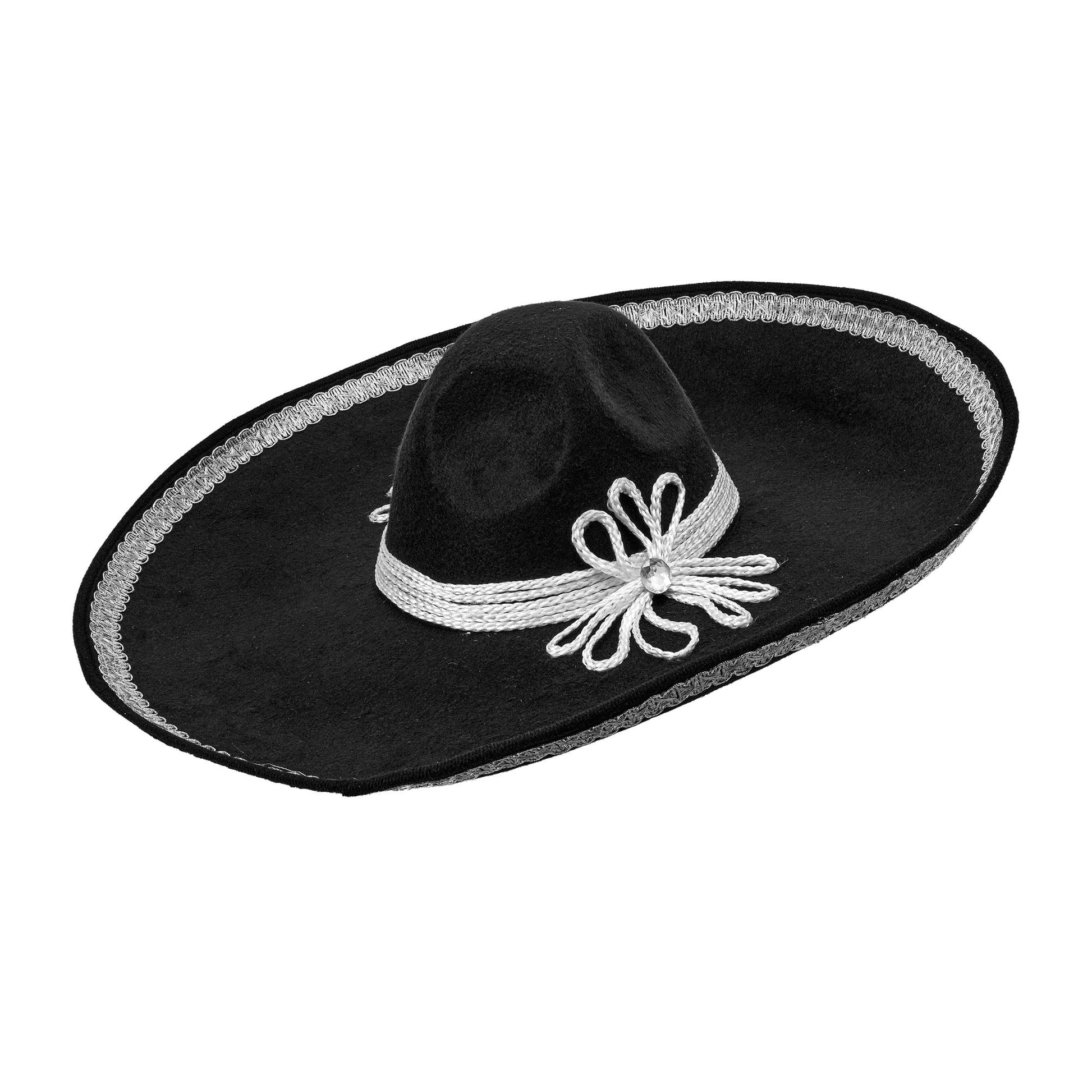 "SOMBRERO EL CHARRO SILBER" 54 cm – Detailansicht