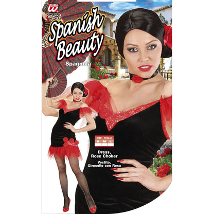 "SPANIERIN" (Kleid, Halsband mit Rose) – Ansicht 4