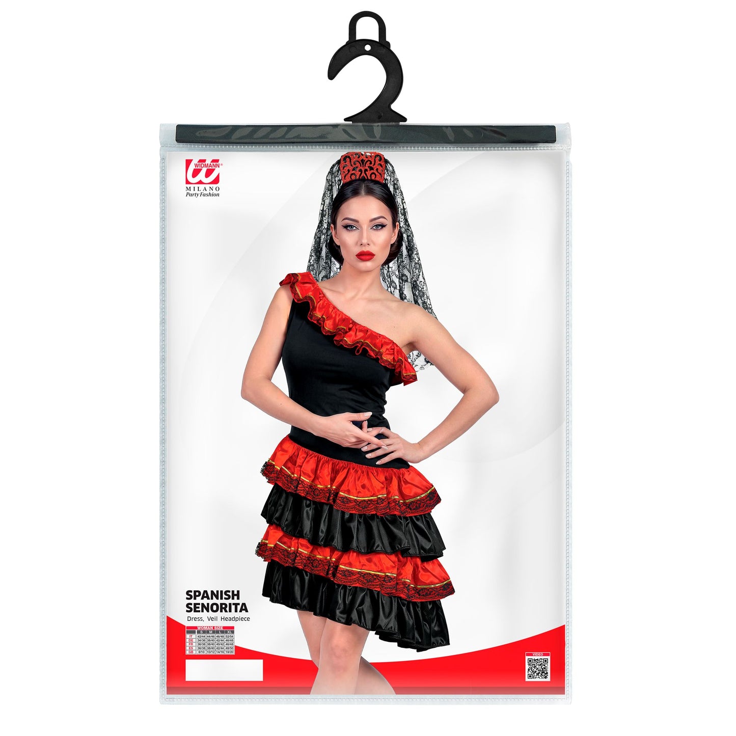 "SPANISCHE SENORITA" (Kleid, Kopfschmuck mit Schleier) – Ansicht 5