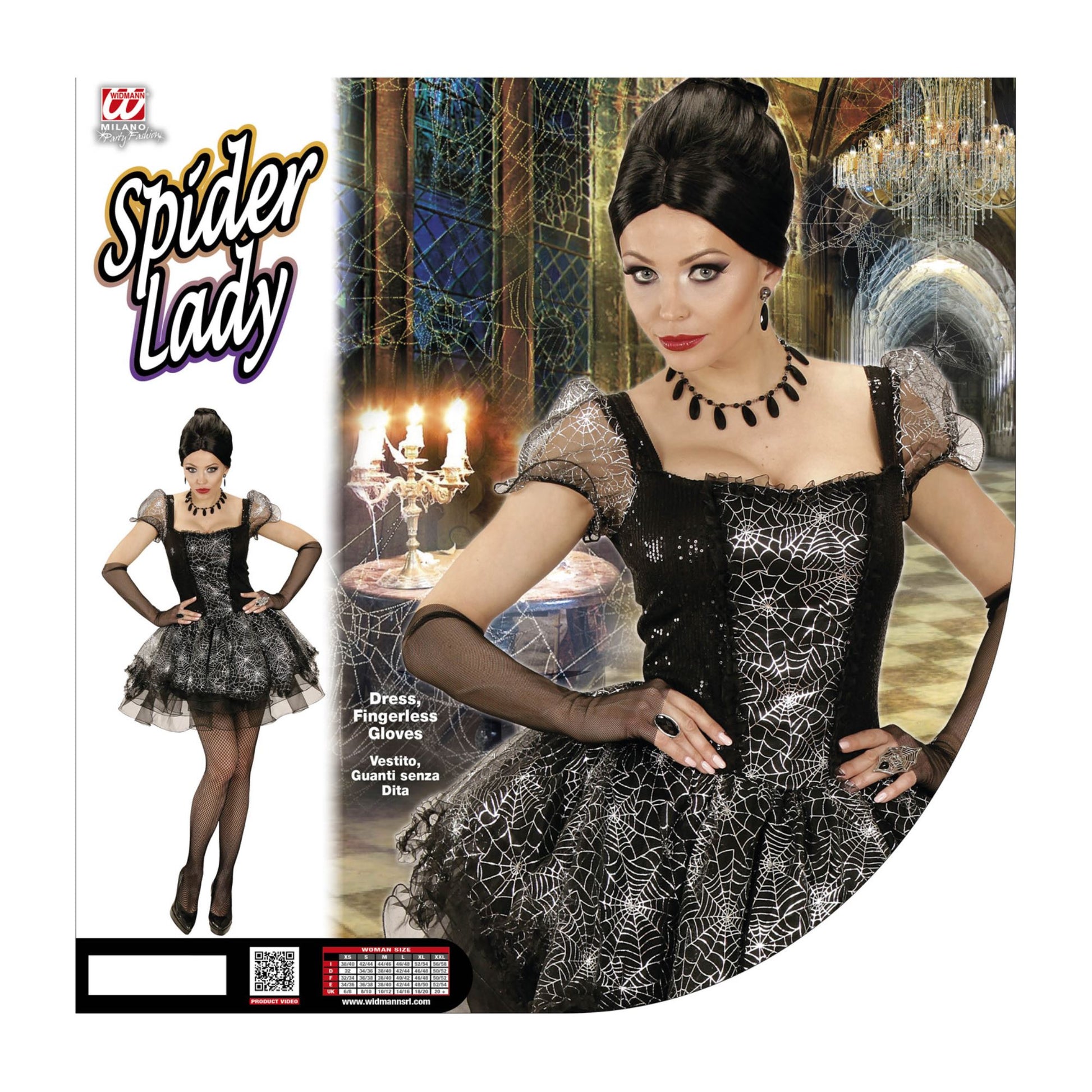 "SPIDER LADY" (Kleid, fingerlose Handschuhe) – Ansicht 3