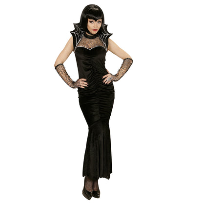 "SPIDERELLA" (Kleid, fingerlose Handschuhe) – Vorderansicht