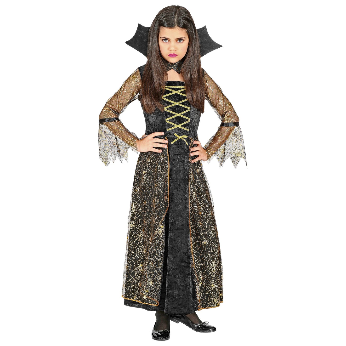 "SPIDERELLA" (Kleid, Kragen) – Vorderansicht