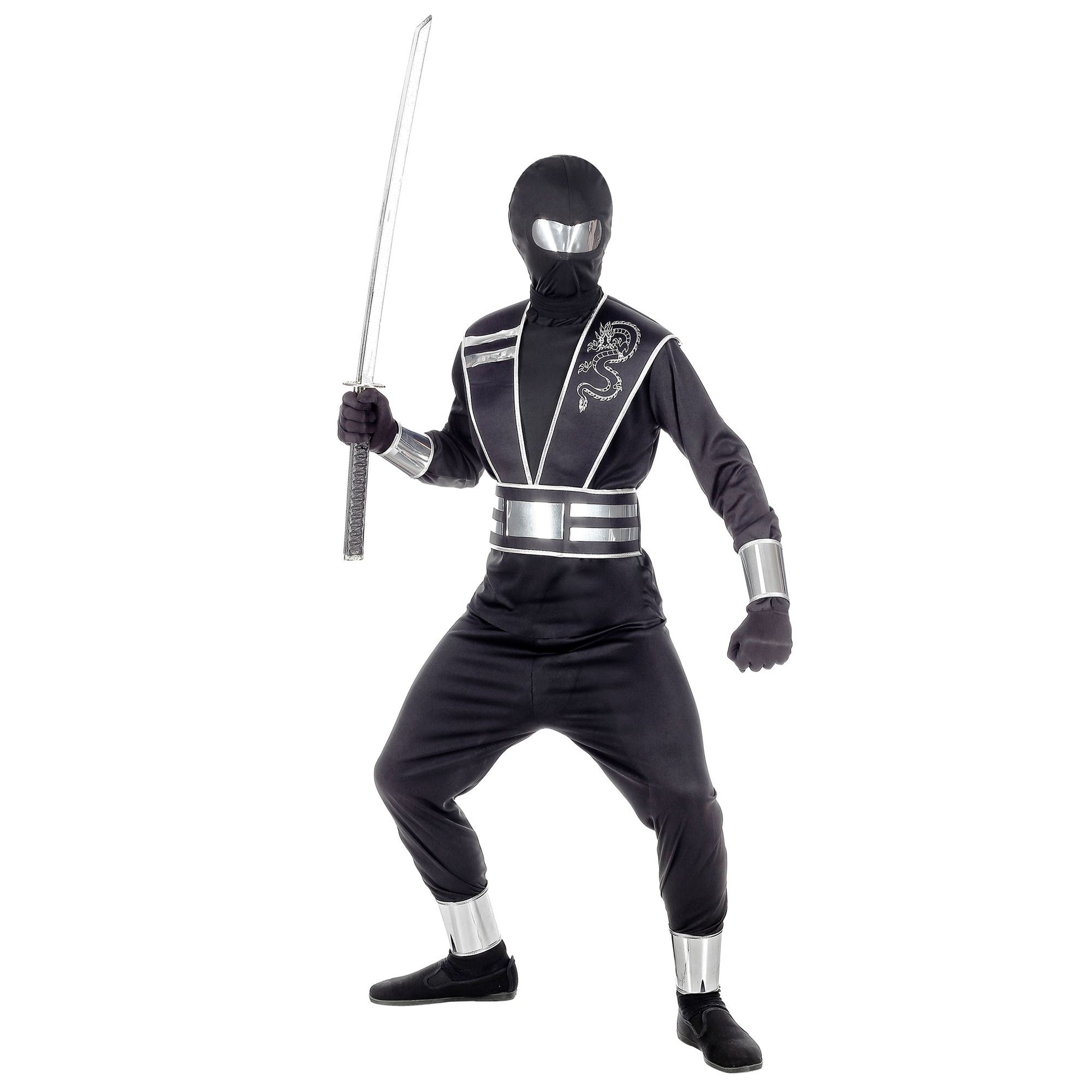 "SPIEGELNINJA" (Oberteil, Hose, Rüstung mit Gürtel, Armschoner, Beinschoner, Handschuhe, Maske) – Ansicht 3